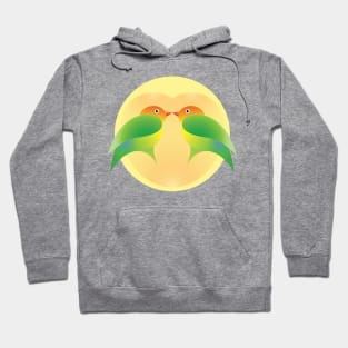 Lovebirds kissing Hoodie